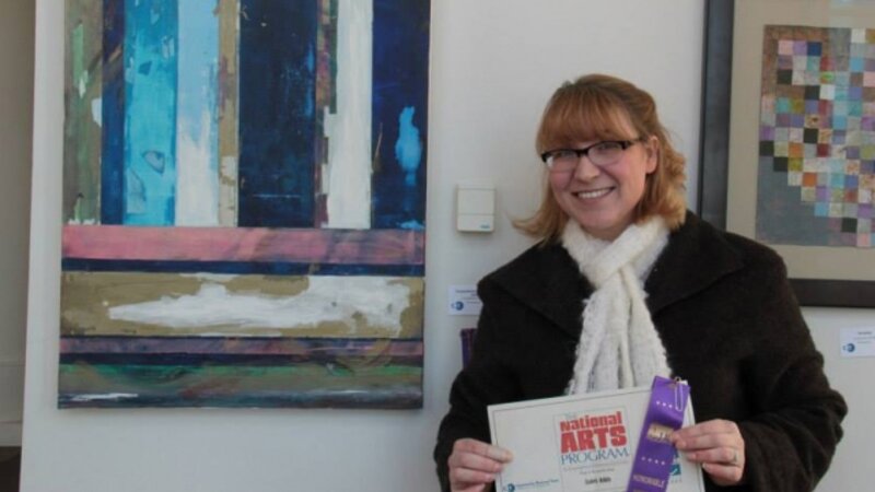 24th Annual Exhibit Composition in Blue and Gold