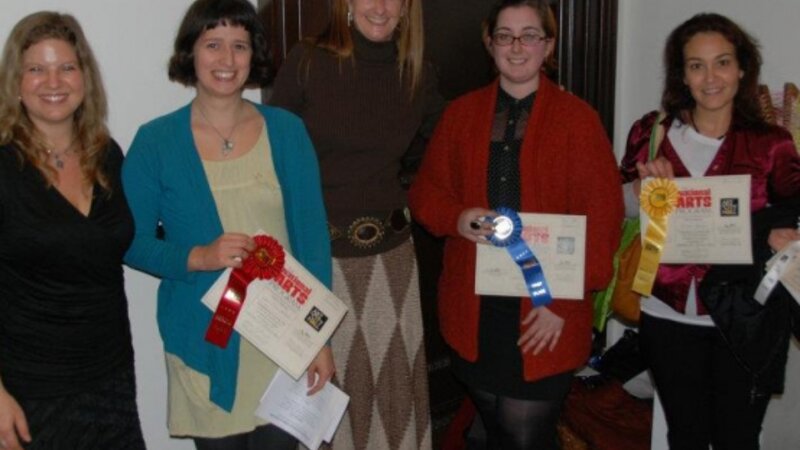 12th Annual Exhibit 2011 Professional Award Winners with Amie Potsic, Art in City Hall Program and Jackie Szafara, Executive Director of the NAP
