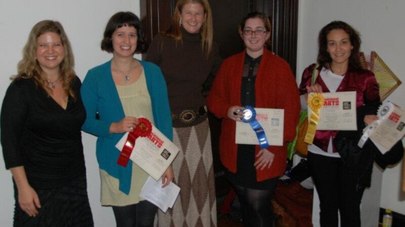 12th Annual Exhibit 2011 Professional Award Winners with Amie Potsic, Art in City Hall Program and Jackie Szafara, Executive Director of the NAP
