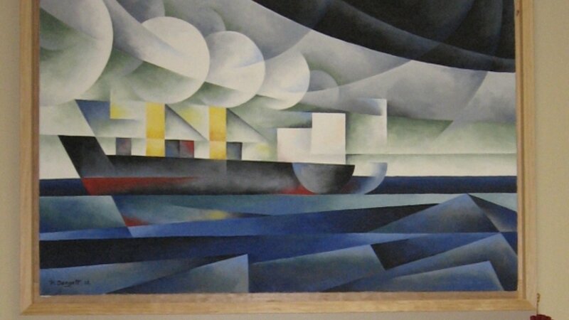 7th Annual Exhibit Storm Front & Freighter, Lake Huron