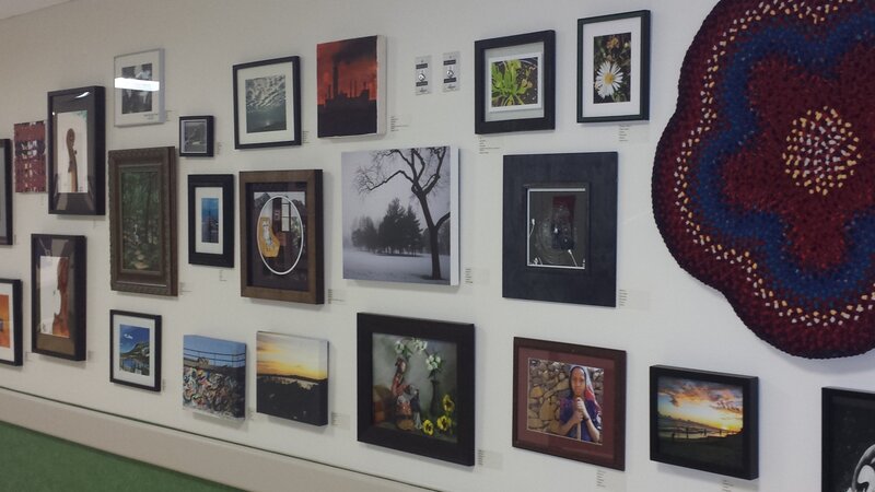 4th Annual Exhibit Employee artwork brightening the hallways of Lurie Children's