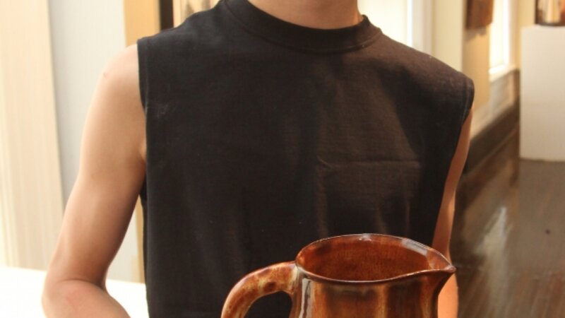 9th Annual Exhibit Pitcher & Plate