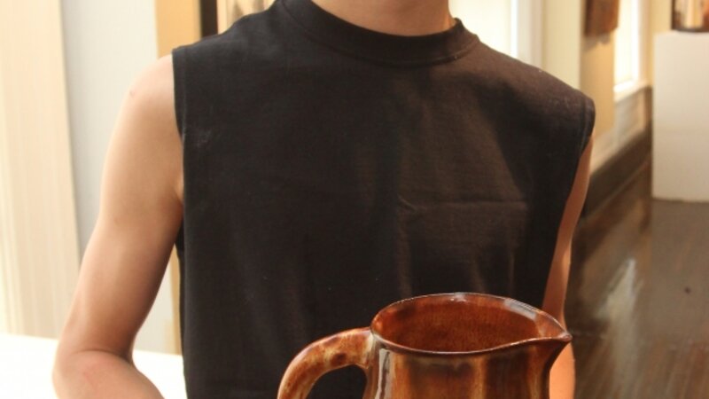 9th Annual Exhibit Pitcher & Plate