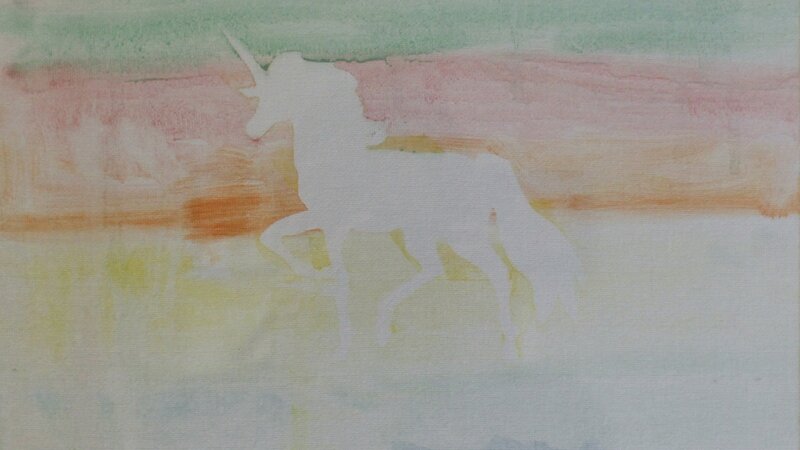 1st Exhibit Unicorn in a Rainbow