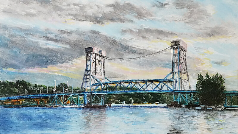 4th Annual Exhibit Lift Bridge Sunset