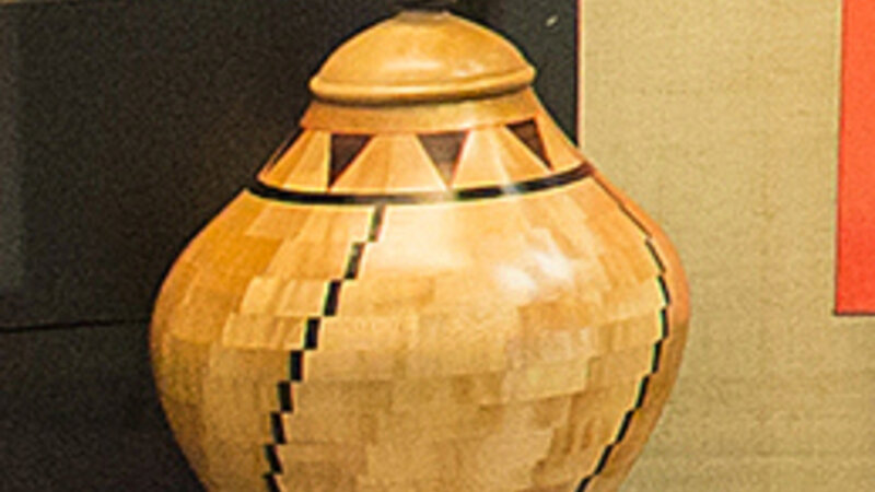 8th Annual Exhibit Maple Vase & Finial