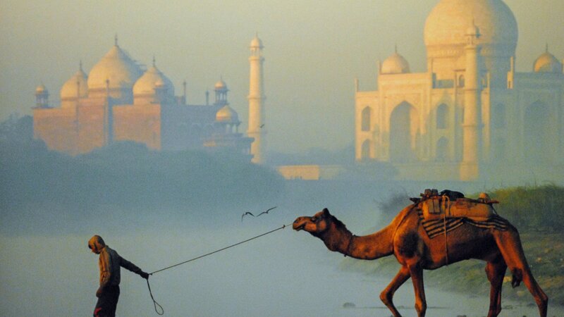 13th Annual Exhibit Morning Crossing at the Taj Mahal