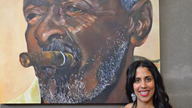 13th Annual Exhibit Man with Cigar