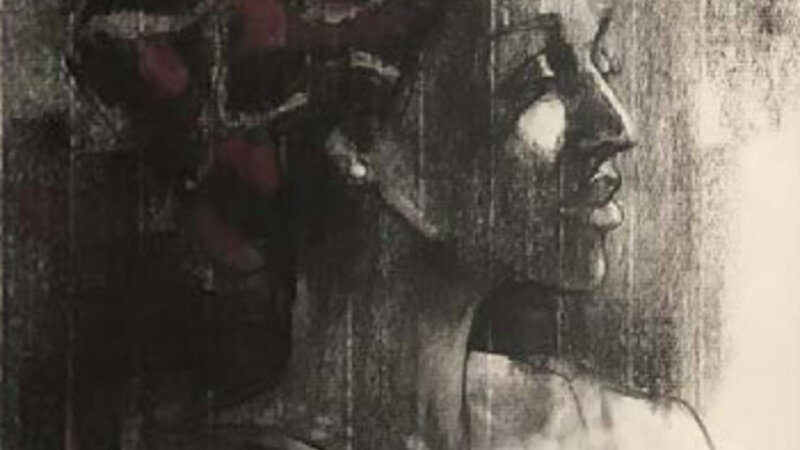 28th Annual Exhibit Woman in Red Headdress