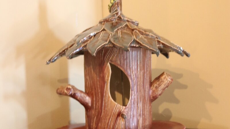 12th Annual Exhibit Birdhouse Feeder