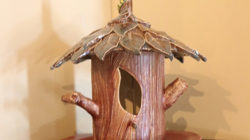 12th Annual Exhibit Birdhouse Feeder