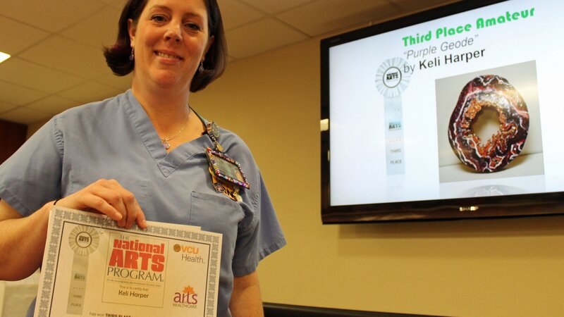 13th Annual Exhibit Purple Geode