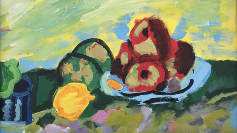 8th Annual Exhibit Plate of Apples