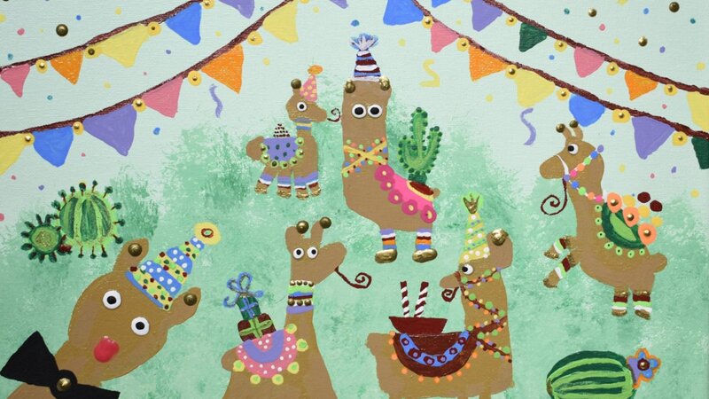 8th Annual Exhibit Llama Party