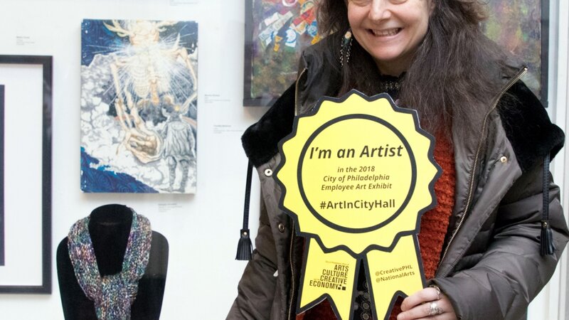 19th Annual Exhibit Painted Rayon