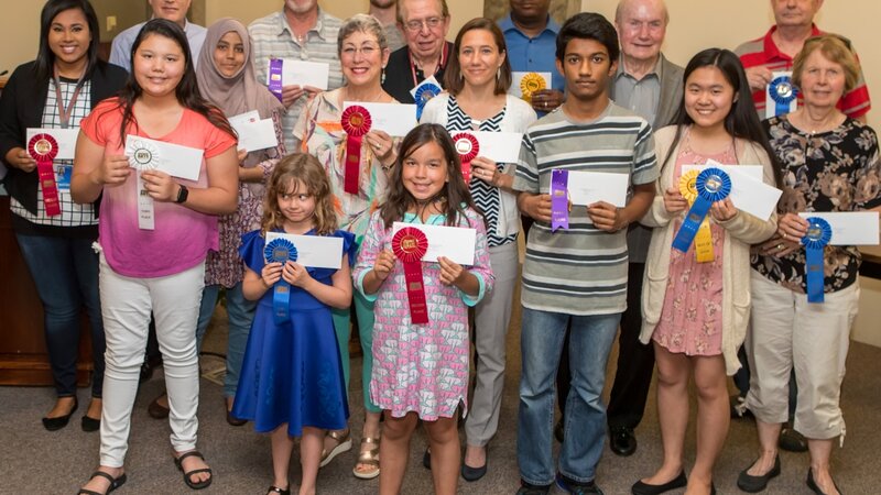 12th Annual Exhibit 2018 winners at the awards reception for DFW Airport