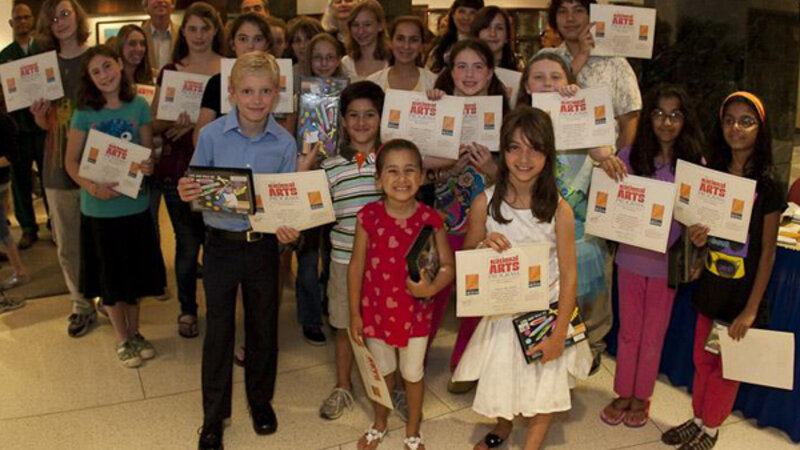 4th Annual Exhibit Youth & Teen Participants with their Certificates of Participation