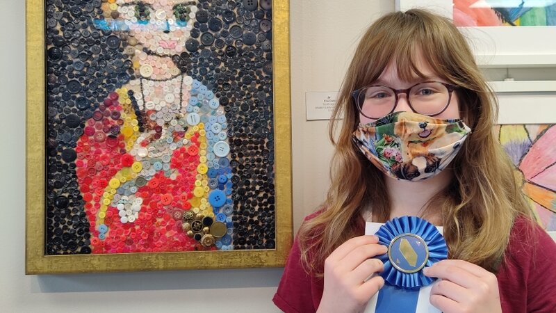 16th Annual Exhibit Modern Lady with Ermine