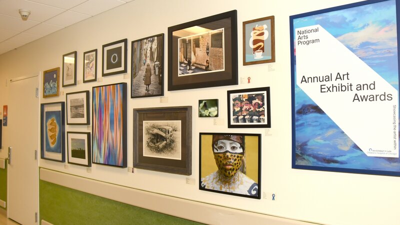 6th Annual Exhibit One of the many art filled hallways of Lurie Childrens Hospital