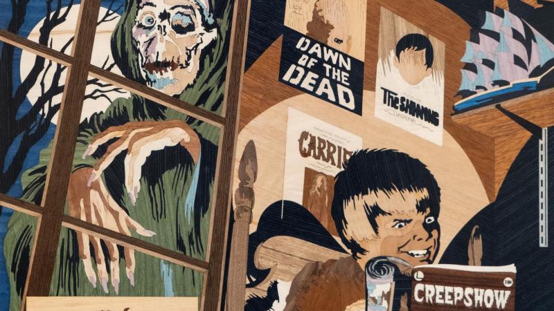 creepshow cover on wood