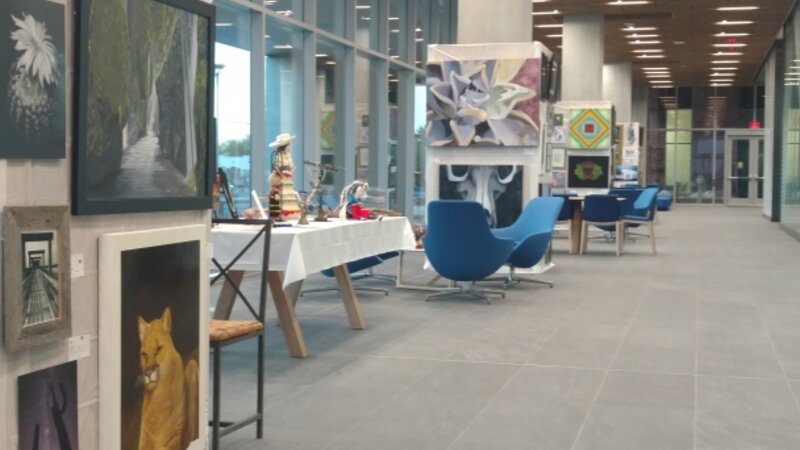 8th Annual Exhibit University of Arizona Biosciences Research Laboratory Lobby brought to life with artwork from UofA employees and their family members.