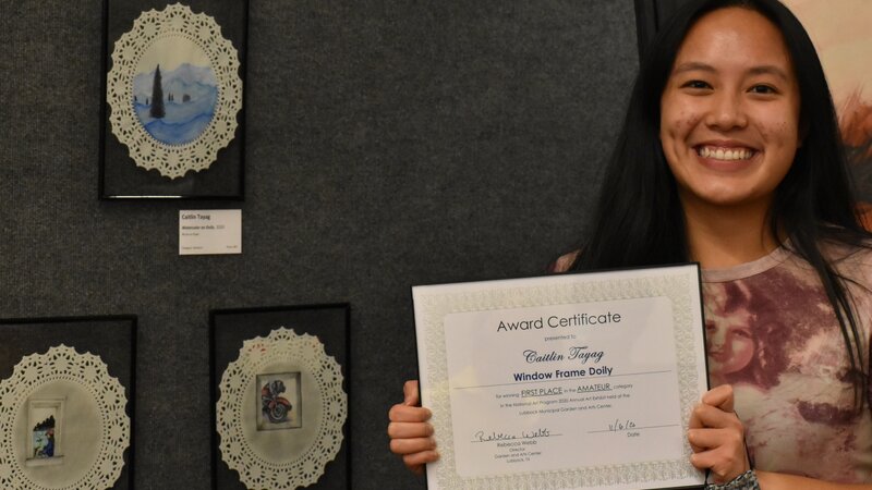 31st Annual Exhibit Window Frame Doily