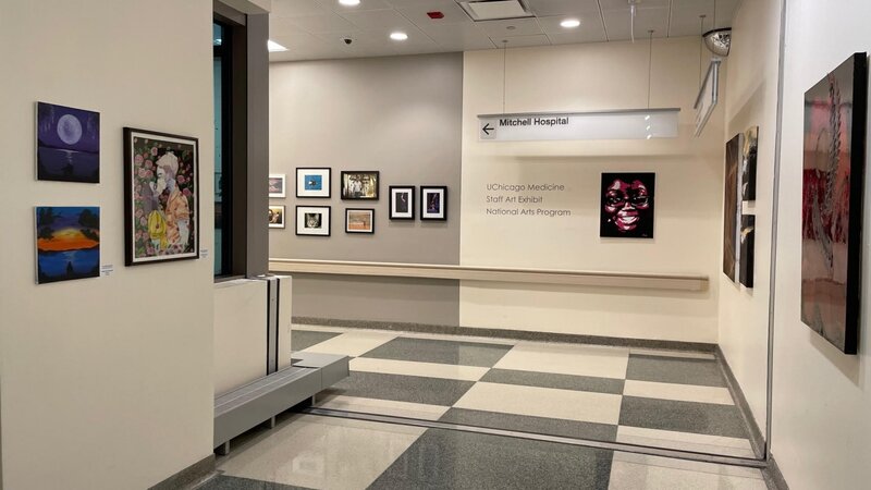 art fills the hallways 