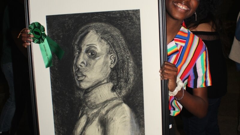 19th Annual Exhibit Winter Self Portrait