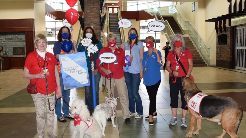8th Annual Exhibit Mini surprise traveling awards ceremony for winner Karen Street.