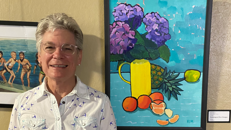 14th Annual Exhibit Hydrangeas Over Oranges