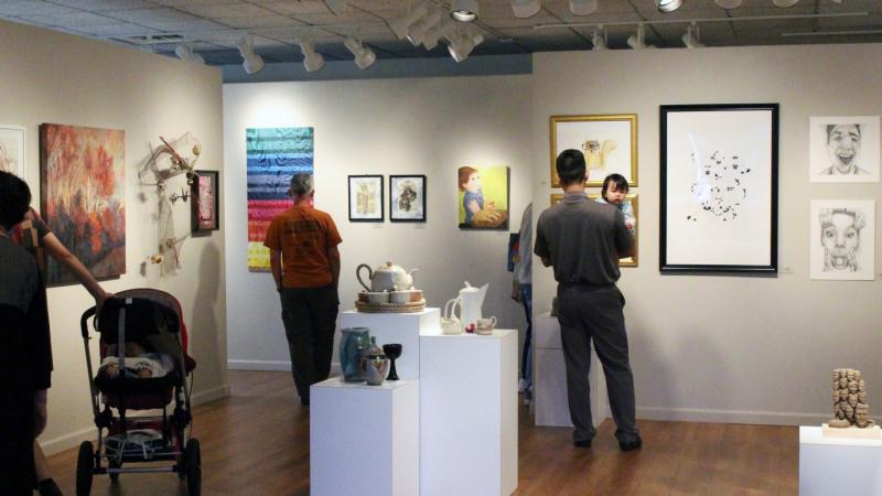 1st Exhibit Attendees experiencing the professionally exhibited show at Kennesaw State University 