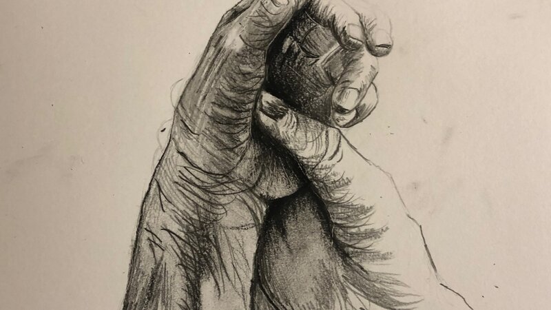 8th Annual Exhibit Calloused Hands of Front Line Workers