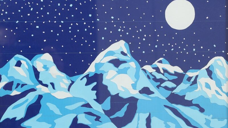 6th Annual Exhibit Teton Moon in Duct Tape