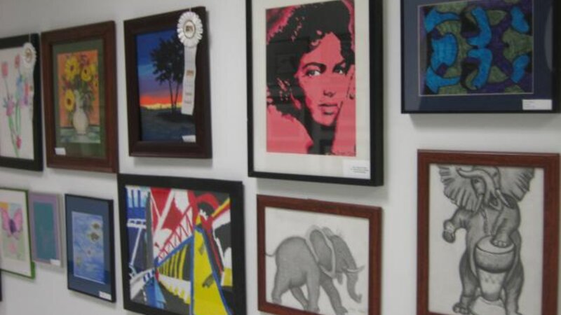 3rd Annual Exhibit Detail of 2009 Teen (13-18) Gallery Wall