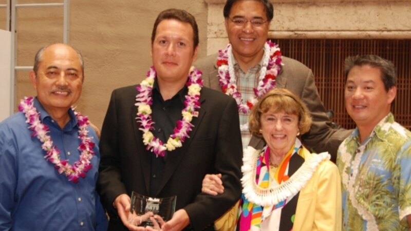 5th Exhibit NAP Coordinator Tory Laitila is presented 5th Anniversary Award