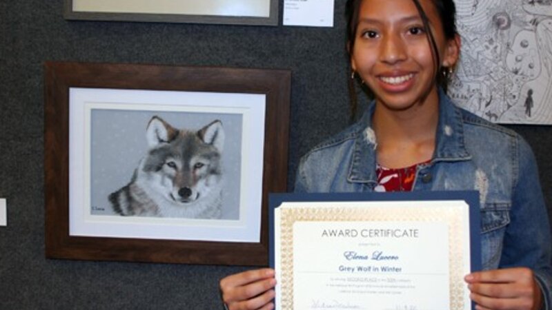 33rd Annual Exhibit Grey Wolf in Winter