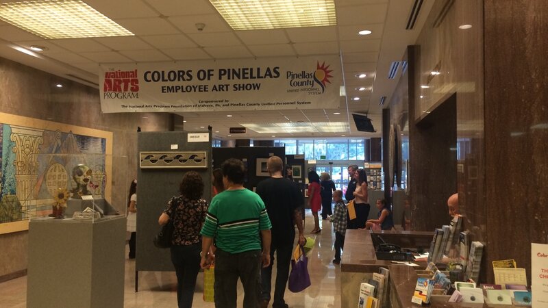 10th Annual Exhibit Taking in the amazing artwork (all 240 pieces of it!) at the Pinellas County NAP reception.