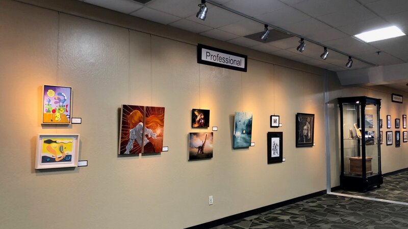 13th Annual Exhibit Wall of Professional Artworks at the 13th Annual Reno-Tahoe International Airport Employee Art Exhibition