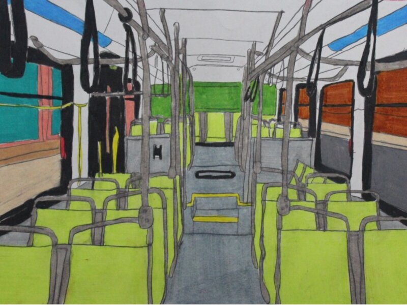 Bus interior