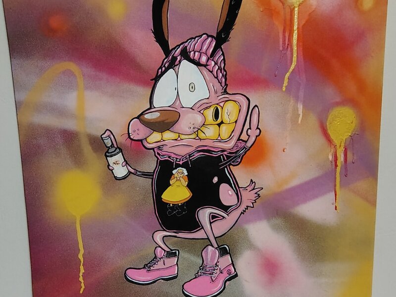 My version of Courage the cowardly dog