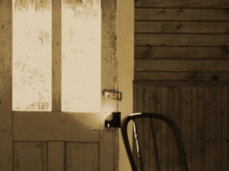 Chair in the doorway