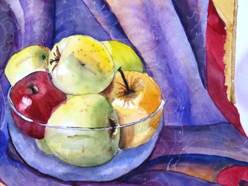 A bowl of apples