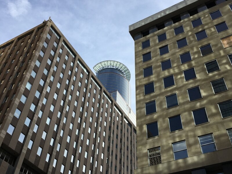 Sun and glass 