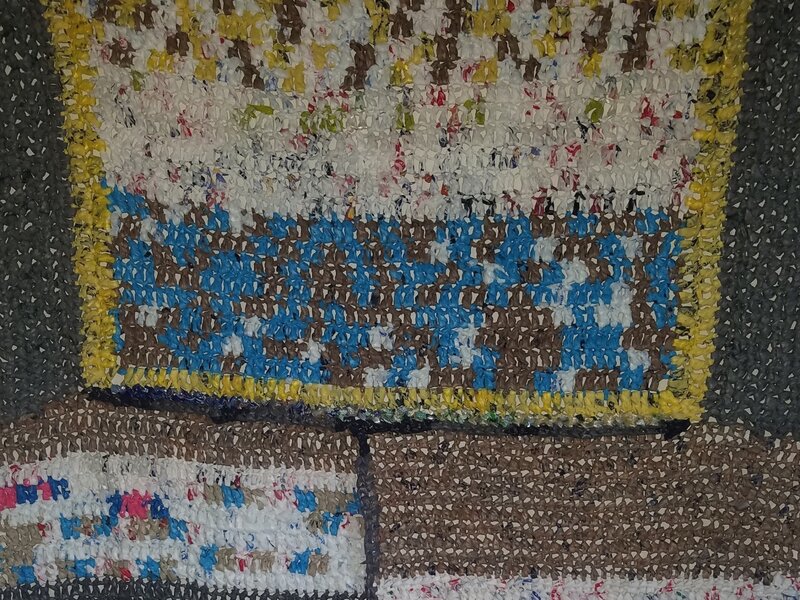 Eco-art recycled plastic bags, ann-marie williams