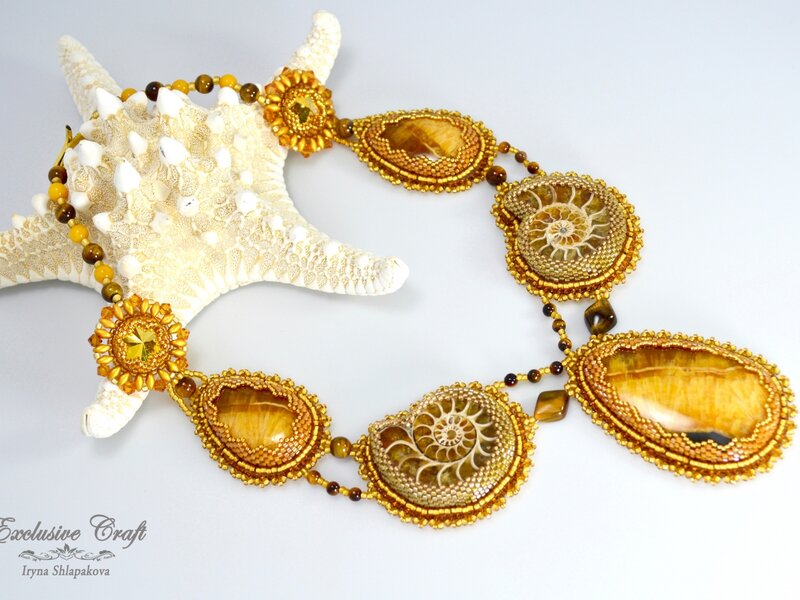 Necklace "Golden Goddess"