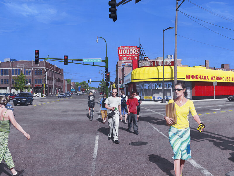 Photo of painting "Lake Street" by David Holmes