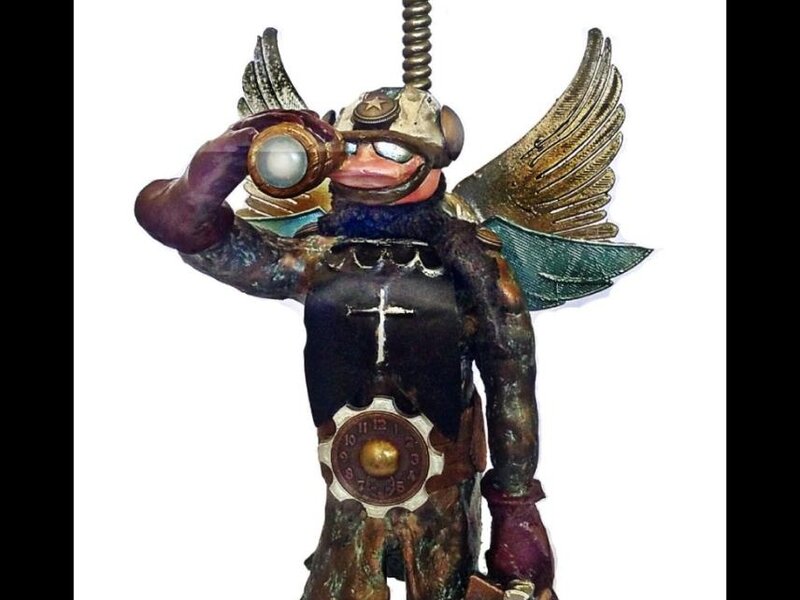 Steampunk sculpture