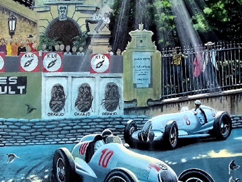 Mercedes W125 Silver Arrows at  Monte Carlo 1937