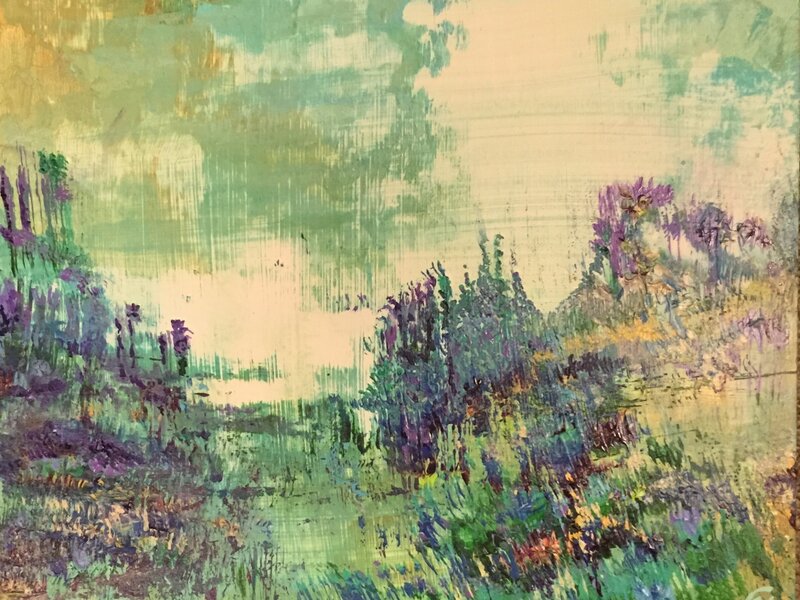 “Flowers Beyond The Lake”
