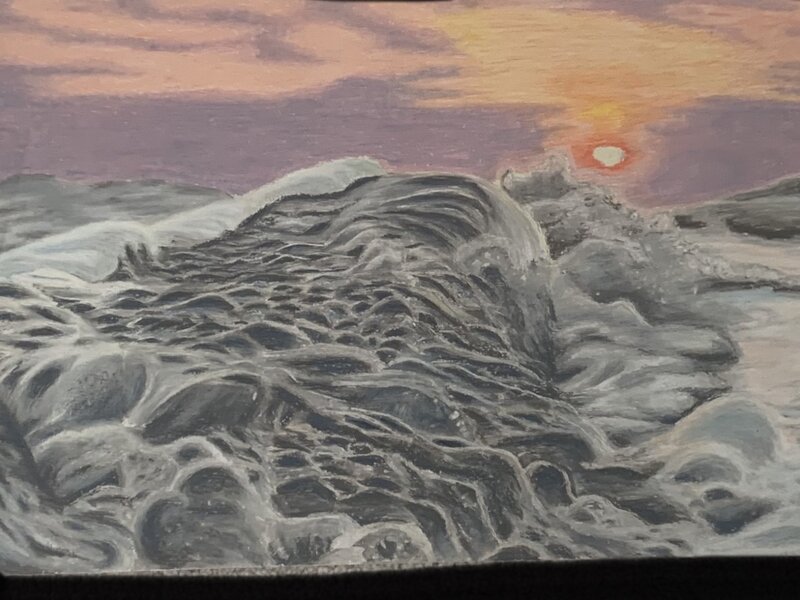 A grey Ocean wave 